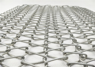 Spiral Wire Belt Stainless Steel Architectural Mesh For Building Facades